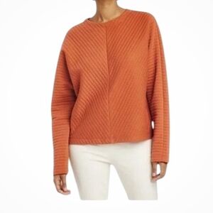 Women's Ribbed Quilted Sweater